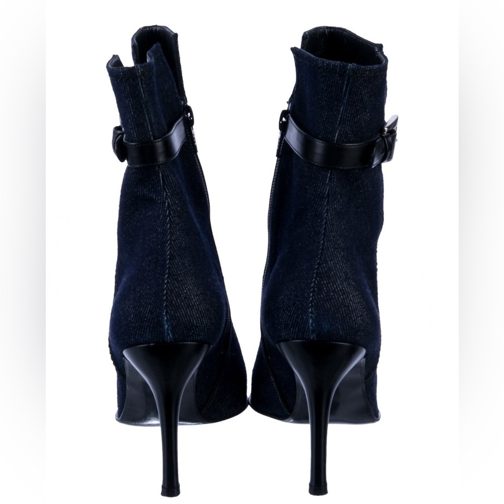 Stuart Weitzman Denim High Heel Ankle Boots - Picture 2 of 4